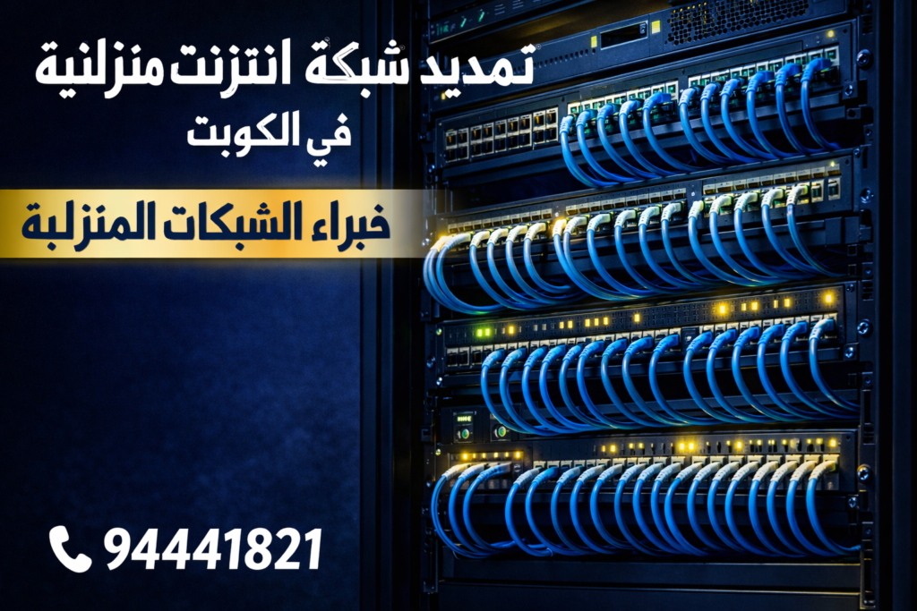 تمديد شبكة انترنت منزلية في الكويت