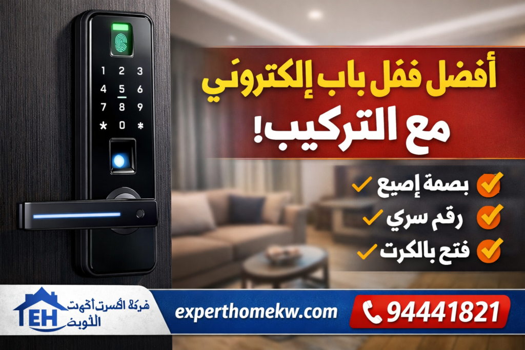 افضل قفل باب الكتروني مع التركيب في الكويت