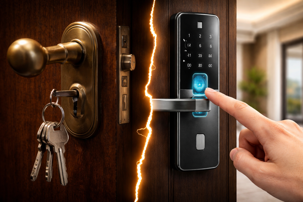 افضل قفل باب الكتروني مع التركيب في الكويت