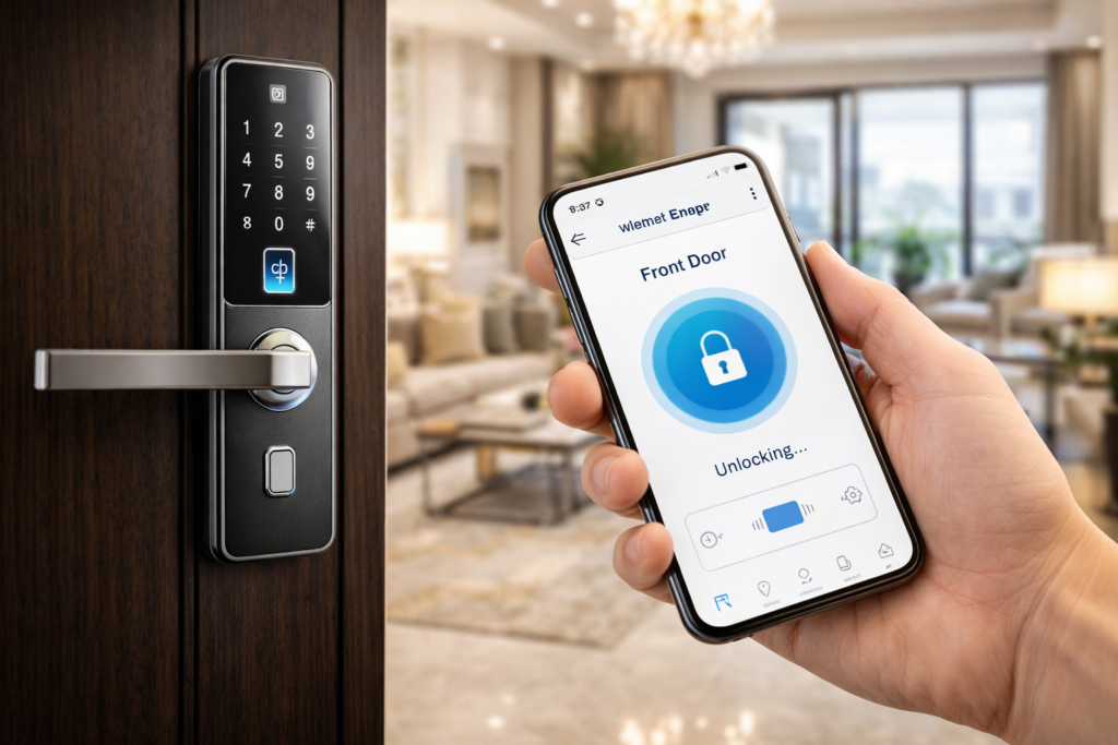 افضل قفل باب الكتروني مع التركيب في الكويت