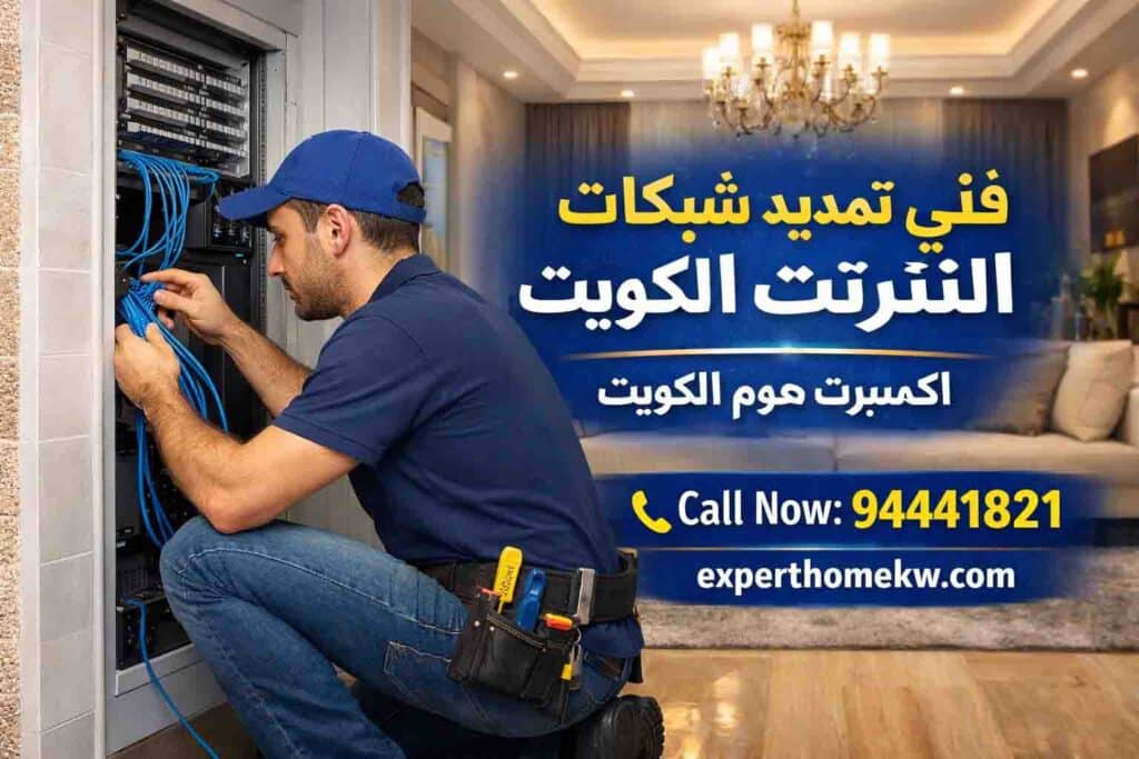 فني تمديد شبكات انترنت في الكويت